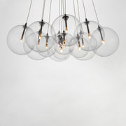 ET2 E25089-18SN Burst 12 Light LED Pendant Clear | Satin Nickel