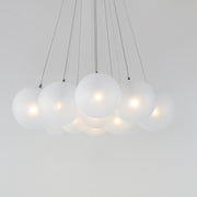 ET2 E25089-54SN Burst 12 Light LED Pendant Frost | Satin Nickel