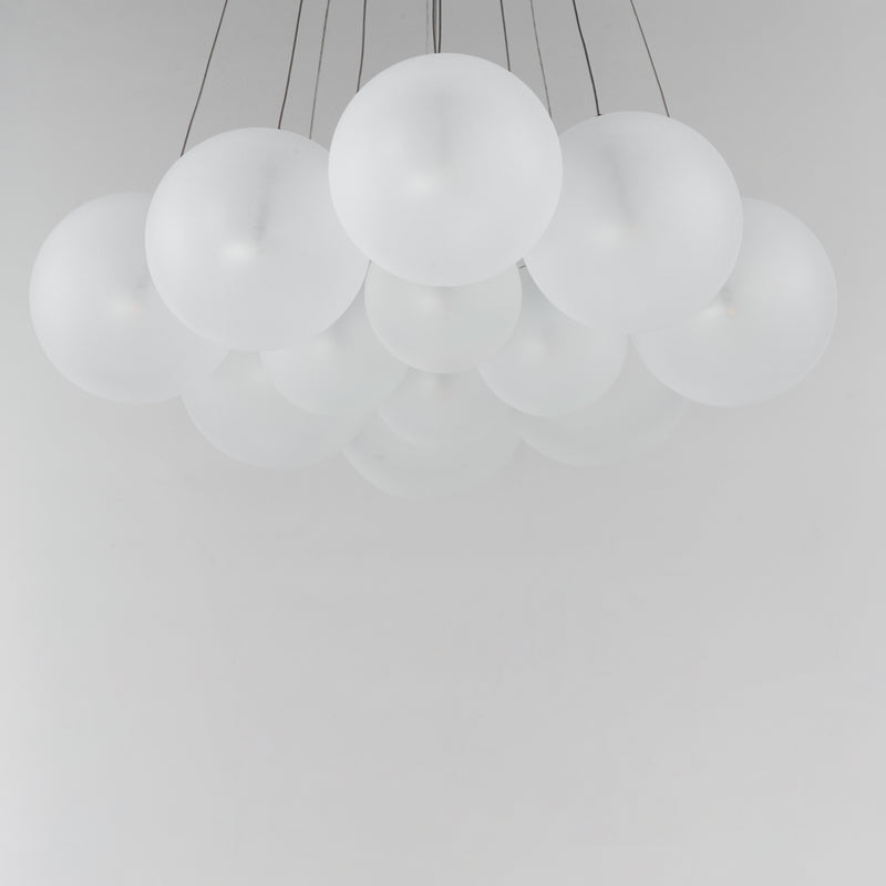 ET2 E25089-54SN Burst 12 Light LED Pendant Frost | Satin Nickel