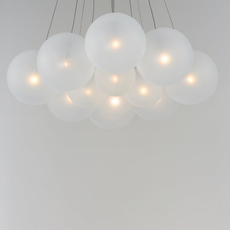 ET2 E25089-54SN Burst 12 Light LED Pendant Frost | Satin Nickel