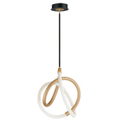 ET2 E25092-01BKGLD Mobius 12" LED Mini Pendant | Black / Gold