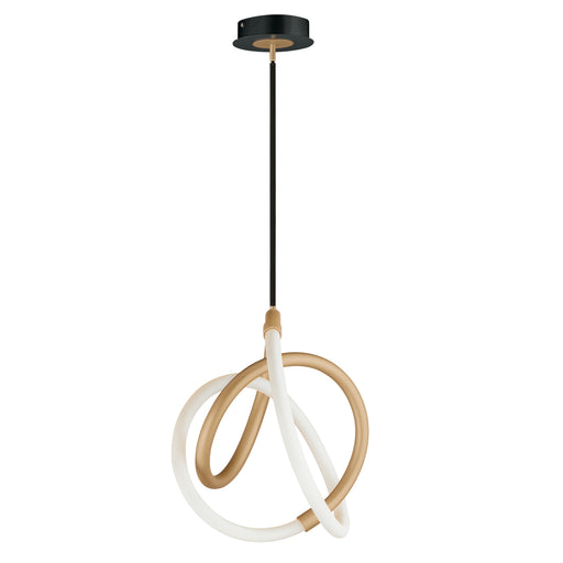 ET2 E25092-01BKGLD Mobius 12" LED Mini Pendant | Black / Gold