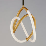 ET2 E25092-01BKGLD Mobius 12" LED Mini Pendant | Black / Gold