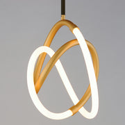 ET2 E25092-01BKGLD Mobius 12" LED Mini Pendant | Black / Gold
