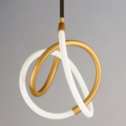 ET2 E25092-01BKGLD Mobius 12" LED Mini Pendant | Black / Gold