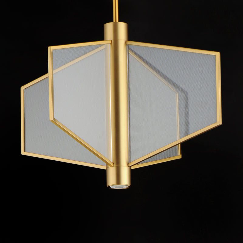 ET2 E25132-133NAB Telstar 26" Wide LED Pendant | Natural Aged Brass