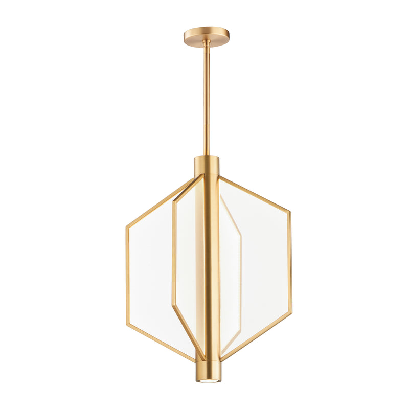 ET2 E25134-133NAB Telstar Medium LED Pendant | Natural Aged Brass