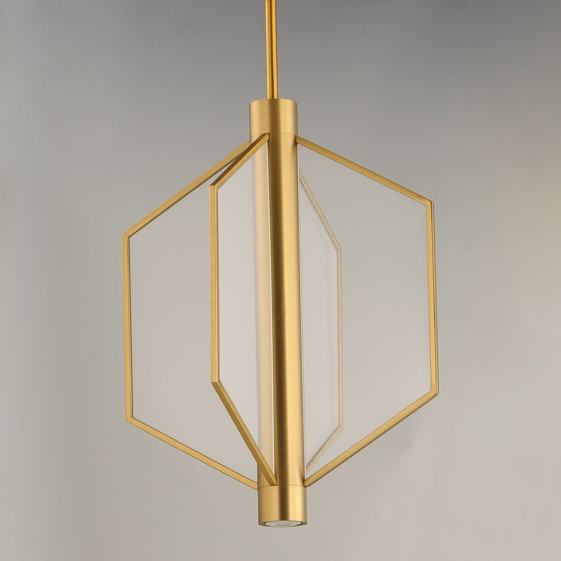 ET2 E25134-133NAB Telstar Medium LED Pendant | Natural Aged Brass
