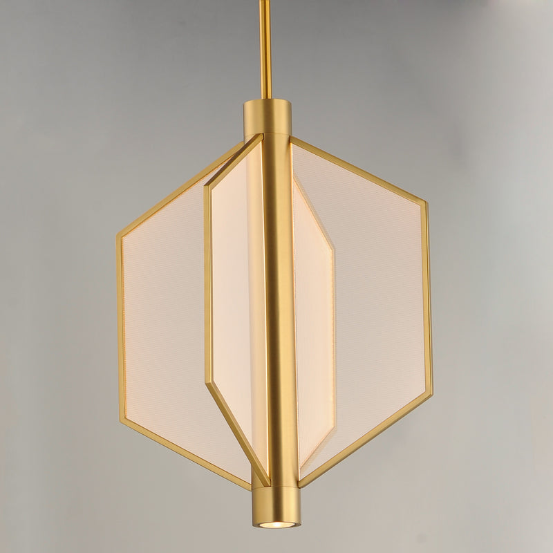 ET2 E25134-133NAB Telstar Medium LED Pendant | Natural Aged Brass