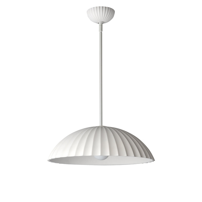 ET2 E25142-CHK Basilica 1 Light LED Pendant | Chaulk White