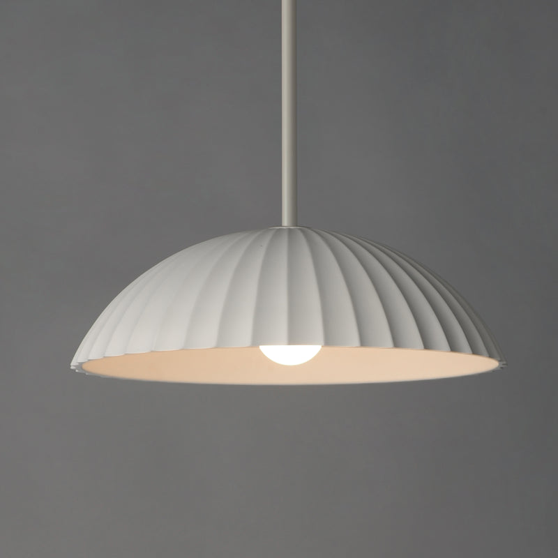 ET2 E25142-CHK Basilica 1 Light LED Pendant | Chaulk White