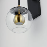 ET2 E25151-BKNAB Nucleus LED Wall Sconce | Black / Natural Aged Brass
