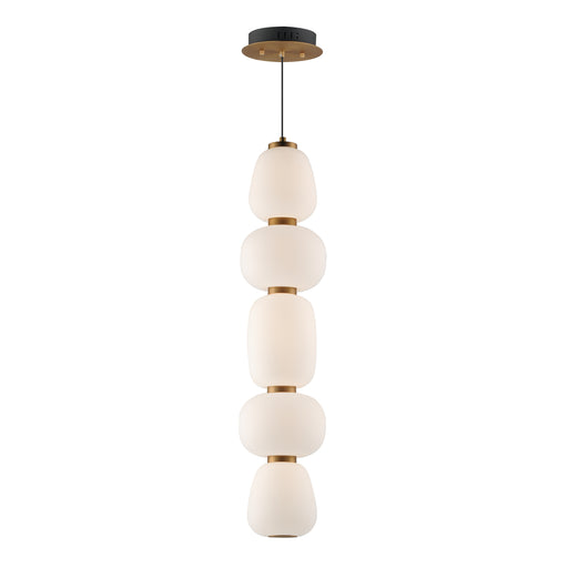 ET2 E25165-92BKGLD Soji Single LED Pendant | Black / Gold
