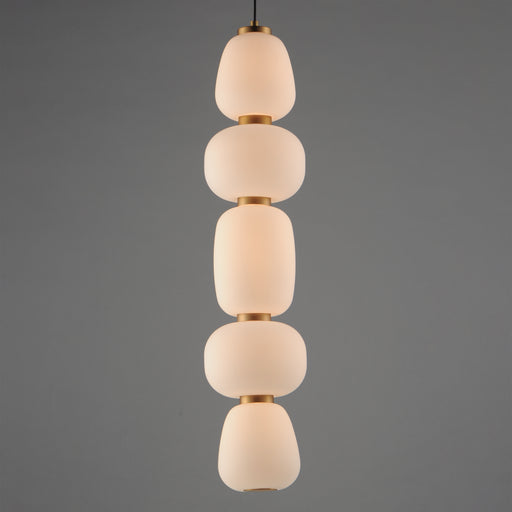 ET2 E25165-92BKGLD Soji Single LED Pendant | Black / Gold