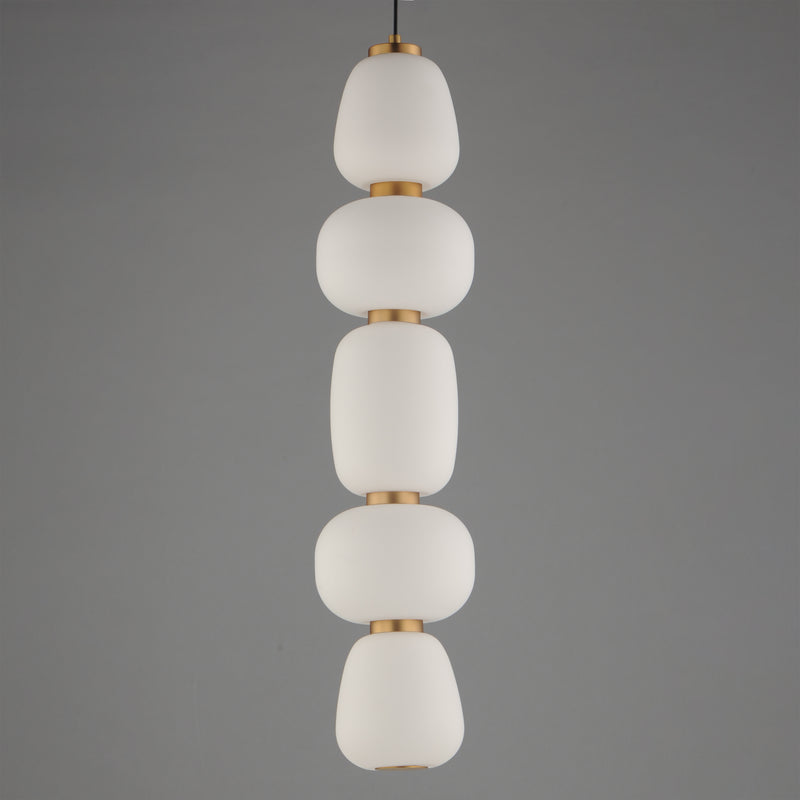 ET2 E25165-92BKGLD Soji Single LED Pendant | Black / Gold