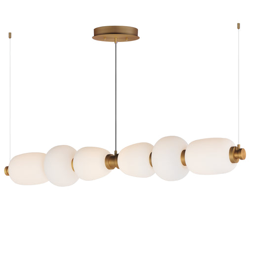 ET2 E25168-92BKGLD Soji 60" LED Linear Pendant | Black / Gold