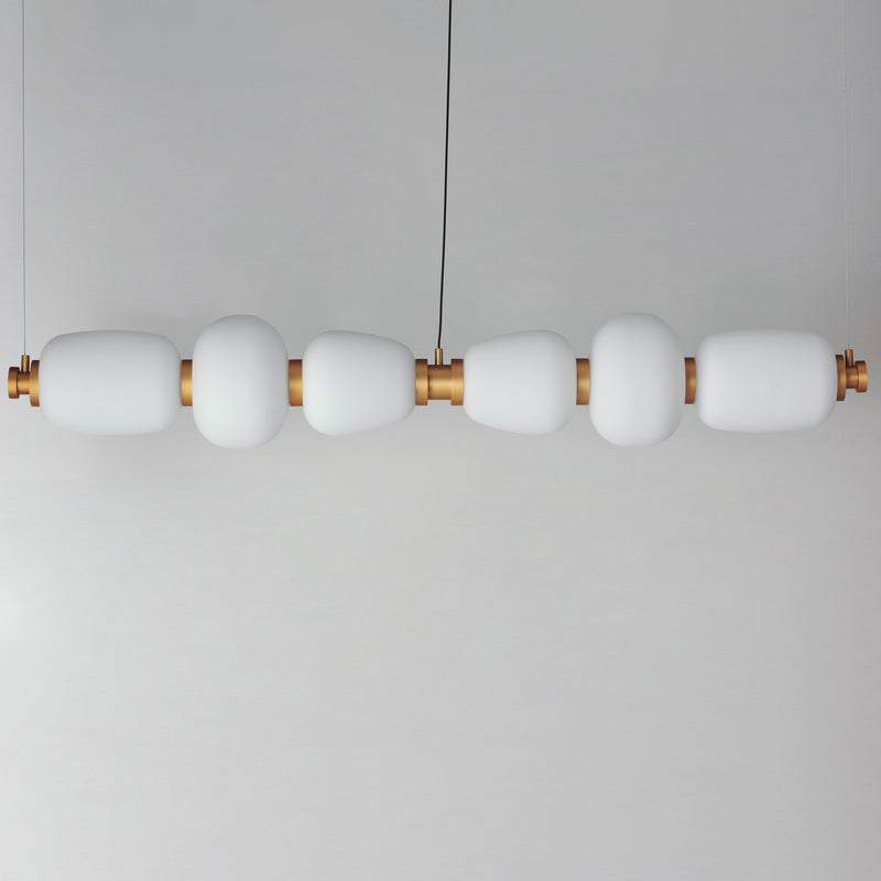 ET2 E25168-92BKGLD Soji 60" LED Linear Pendant | Black / Gold