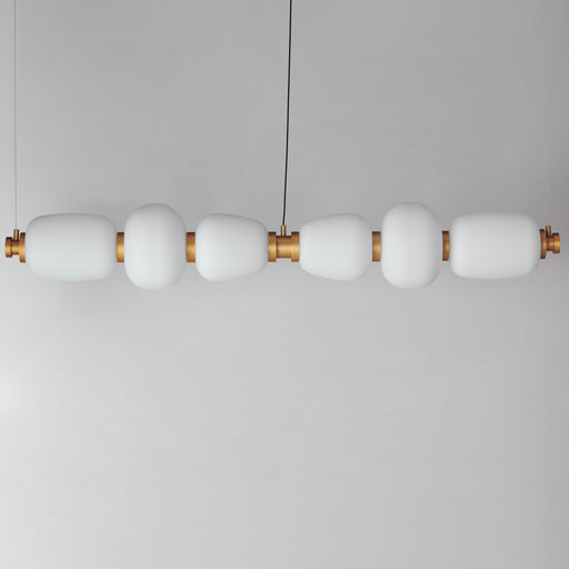 ET2 E25168-92BKGLD Soji 60" LED Linear Pendant | Black / Gold