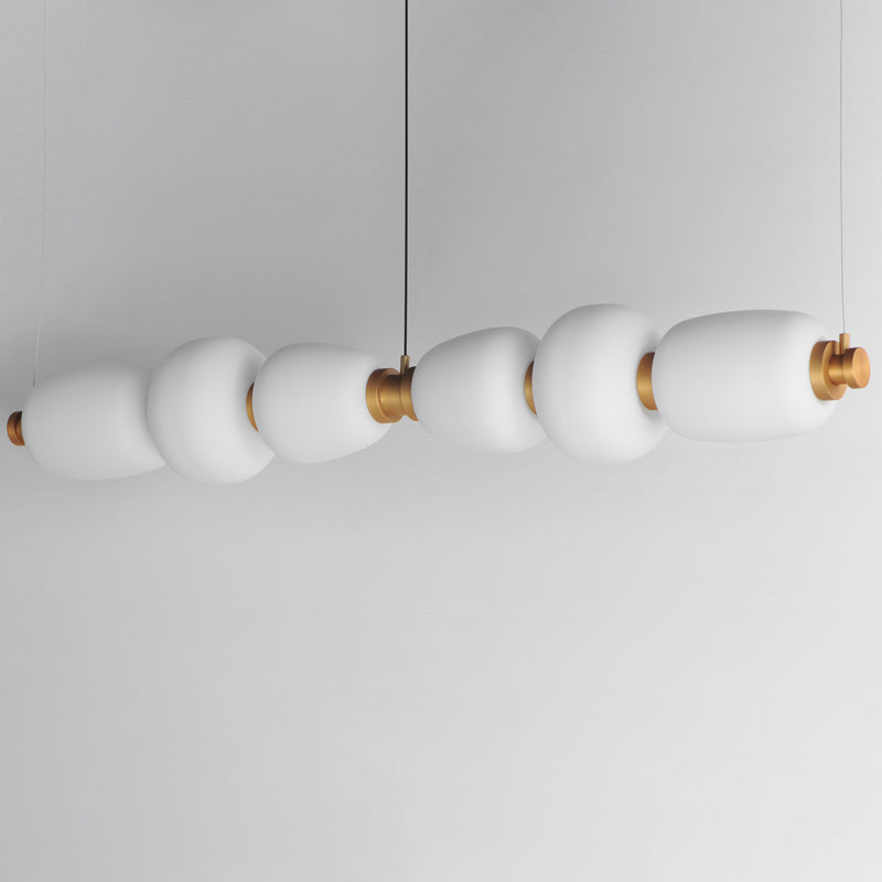 ET2 E25168-92BKGLD Soji 60" LED Linear Pendant | Black / Gold