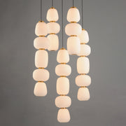 ET2 E25169-92BKGLD Soji 5 Light Chandelier | Black / Gold