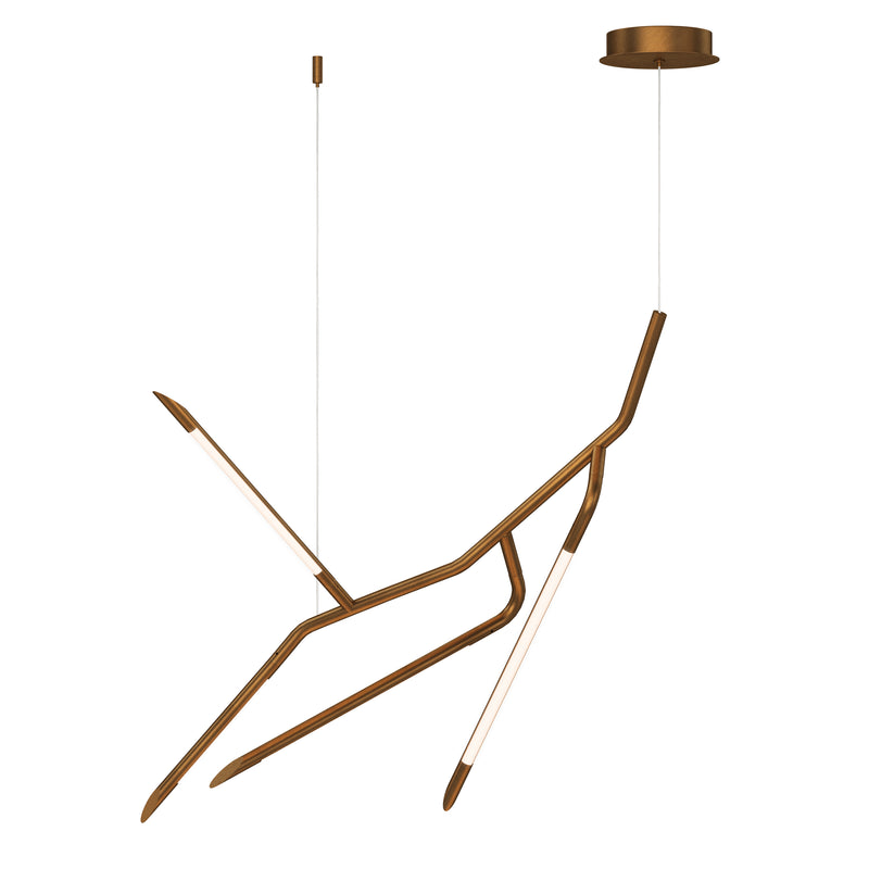 ET2 E25413-WBR Scion 27" LED Pendant | Weathered Brass