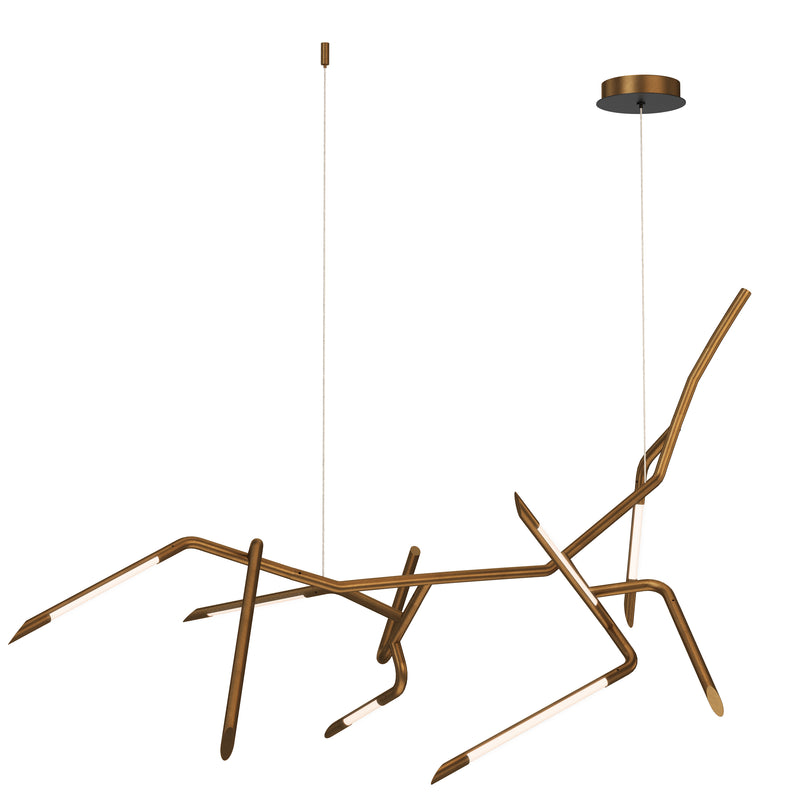 ET2 E25414-WBR Scion 50" LED Pendant | Weathered Brass