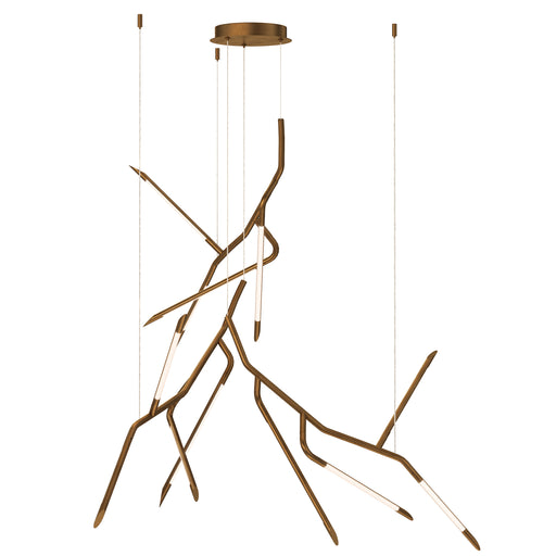 ET2 E25415-WBR Scion 53" 3 Light LED Pendant | Weathered Brass