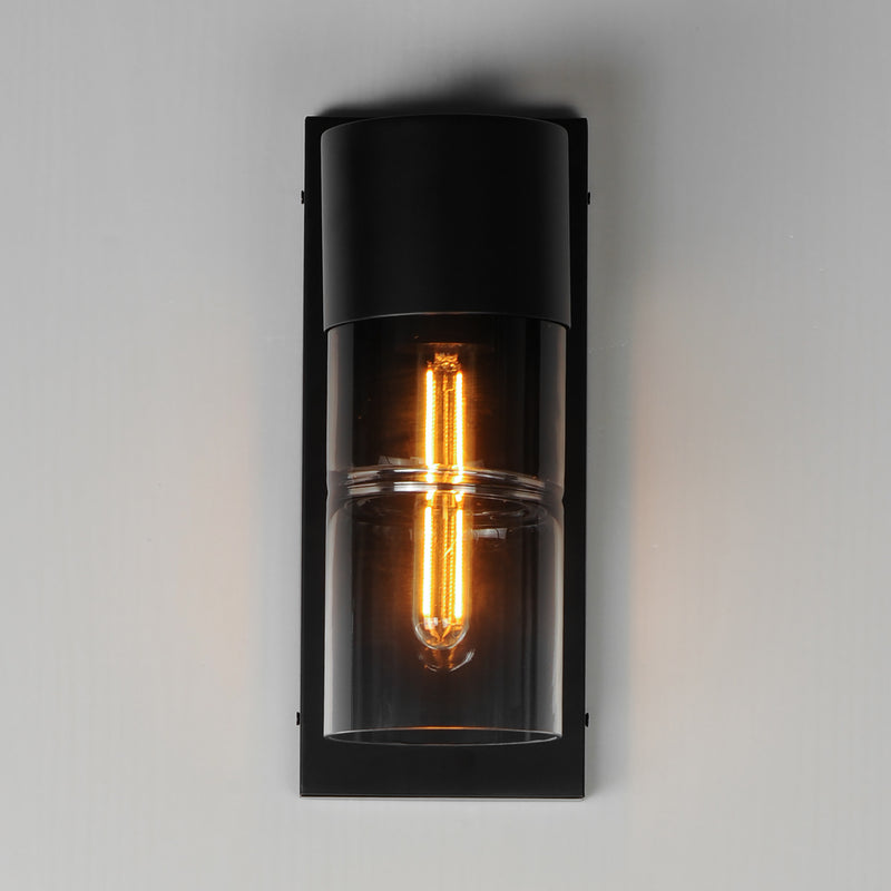 ET2 E26142-142BK Smokestack Small LED Outdoor Wall Sconce | Black