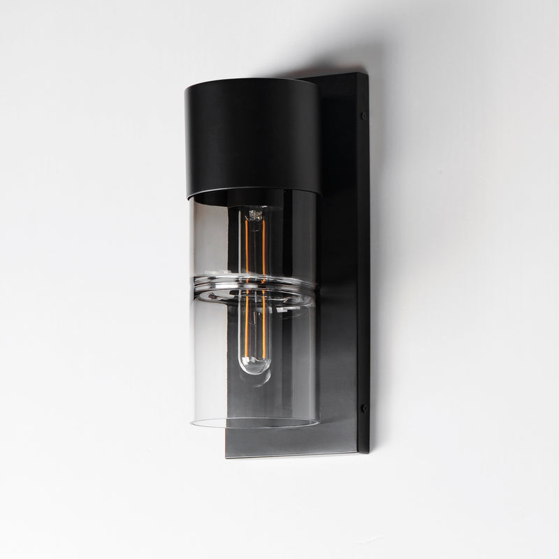 ET2 E26142-142BK Smokestack Small LED Outdoor Wall Sconce | Black