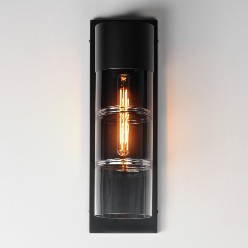 ET2 E26146-142BK Smokestack Large LED Outdoor Wall Sconce | Black
