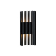 ET2 E30116-BK Rampart Large LED Outdoor Wall Sconce | Black