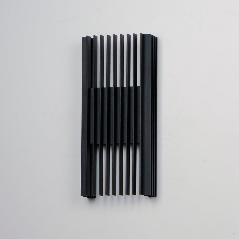 ET2 E30116-BK Rampart Large LED Outdoor Wall Sconce | Black