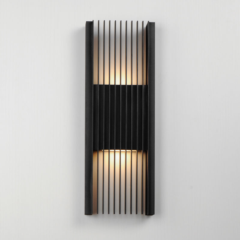 ET2 E30117-BK Rampart Large LED Outdoor Wall Sconce | Black