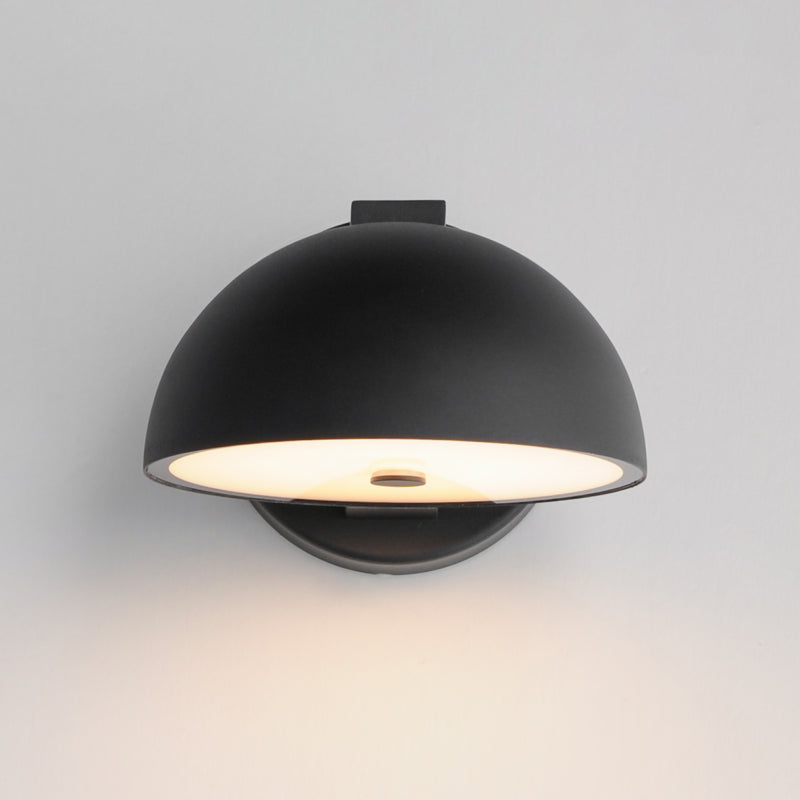 ET2 E30244-BK Cauldron 7" LED Outdoor Wall Sconce | Black