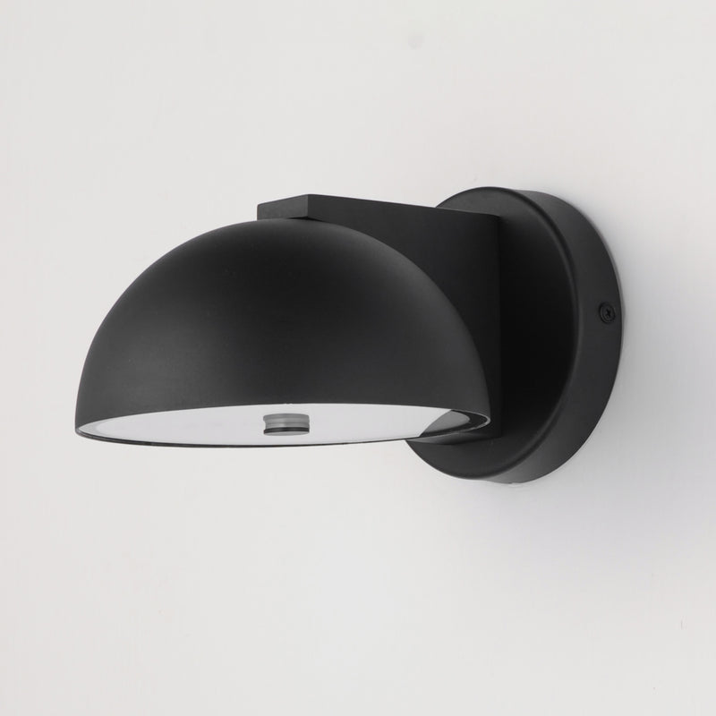 ET2 E30244-BK Cauldron 7" LED Outdoor Wall Sconce | Black