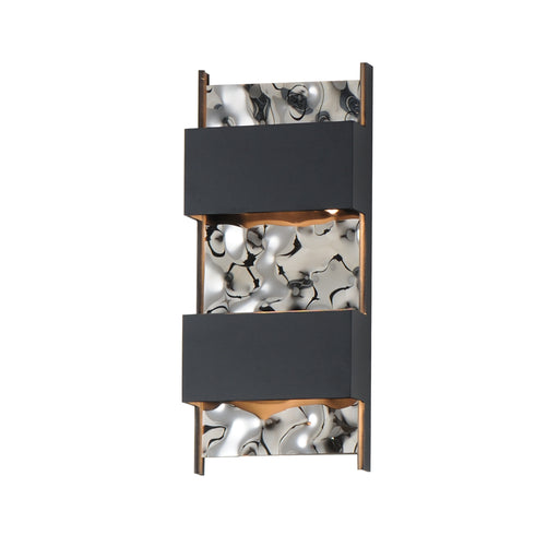 ET2 E30262-125BK Coulee LED Outdoor Wall Sconce | Black