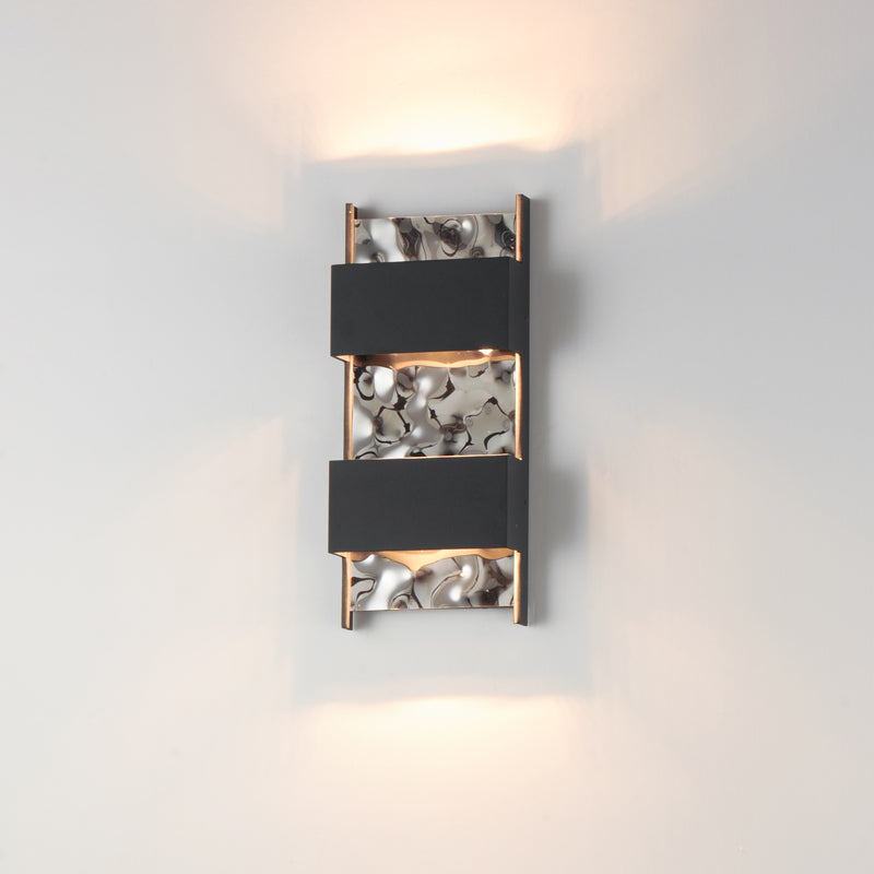 ET2 E30262-125BK Coulee LED Outdoor Wall Sconce | Black