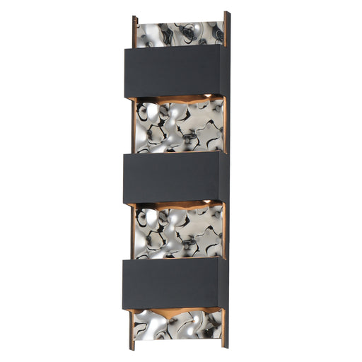 ET2 E30264-125BK Coulee Large LED Outdoor Wall Sconce | Black