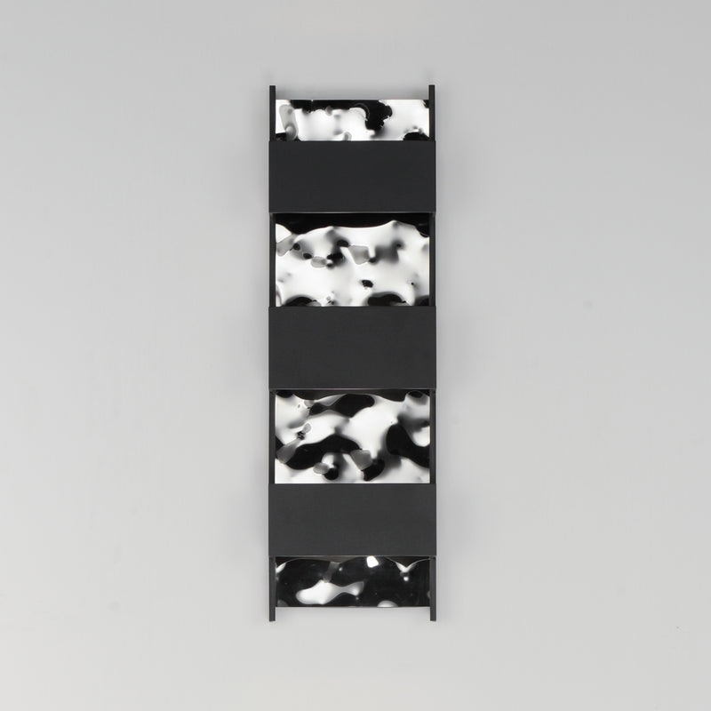 ET2 E30264-125BK Coulee Large LED Outdoor Wall Sconce | Black