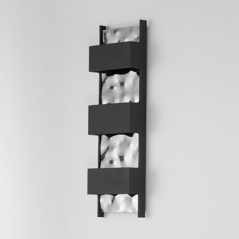 ET2 E30264-125BK Coulee Large LED Outdoor Wall Sconce | Black