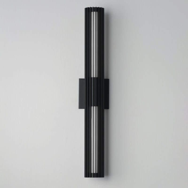 ET2 E30318-BK Citadel 28" LED Outdoor wall sconce | Black