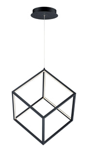 ET2 E30582-BK 4 Square 1 Light LED Pendant | Black