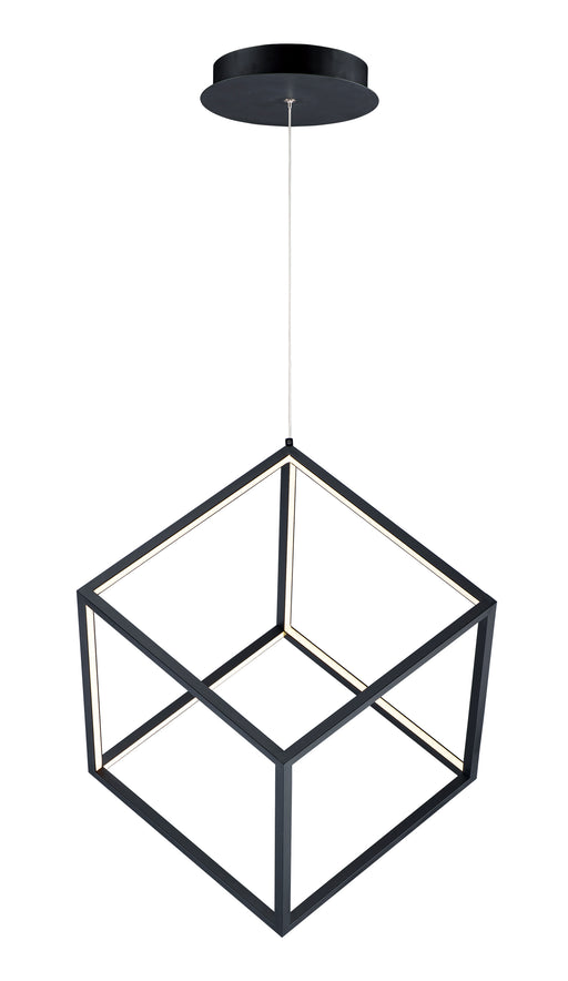 ET2 E30582-BK 4 Square 1 Light LED Pendant | Black