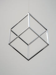 ET2 E30582-PC 4 Square 1 Light LED Pendant | Polished Chrome