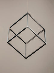 ET2 E30582-PC 4 Square 1 Light LED Pendant | Polished Chrome