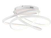 ET2 E30640-MW Twisted LED Flush Mount | Matte White