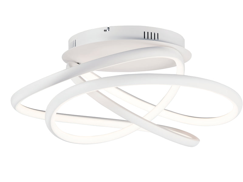 ET2 E30640-MW Twisted LED Flush Mount | Matte White