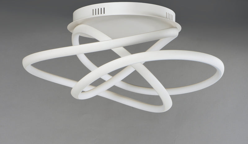 ET2 E30640-MW Twisted LED Flush Mount | Matte White