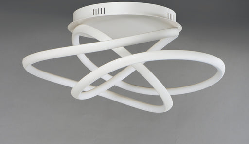 ET2 E30640-MW Twisted LED Flush Mount | Matte White
