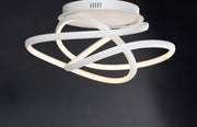 ET2 E30640-MW Twisted LED Flush Mount | Matte White